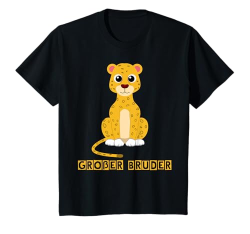 Großer Bruder Leopard Geschwister Geschenk Jungen Gepard T-Shirt Großer Bruder Leopard Geschwister Geschenk Jungen Gepard T-Shirt von Großer und kleiner Bruder & Schwester Shop