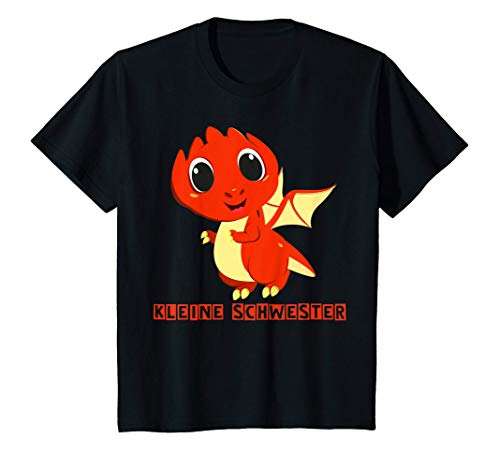 Kinder Kleine Schwester Geschwister Drachen Geschenk Baby Geburt T-Shirt von Großer und kleiner Bruder & Schwester Shop