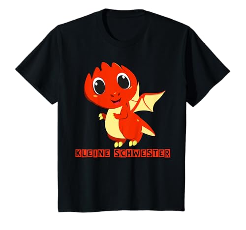 Kleine Schwester Geschwister Drachen Geschenk Baby Geburt T-Shirt Kleine Schwester Geschwister Drachen Geschenk Baby Geburt T-Shirt von Großer und kleiner Bruder & Schwester Shop