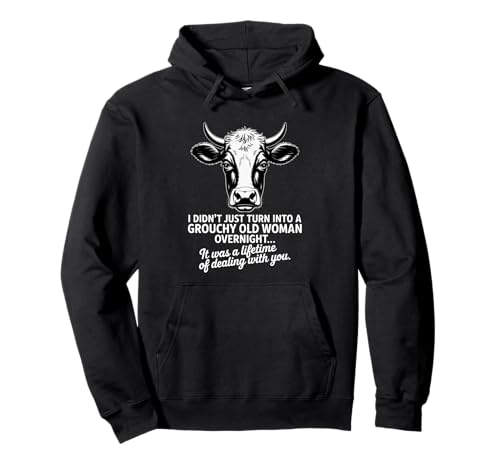 Grouchy Old Woman Cow Sarcastic Lifetime Humor Pullover Hoodie Grouchy Old Woman Cow Sarcastic Lifetime Humor Pullover Hoodie von Grouchy Old Woman Cow Sarcastic Vintage Quote