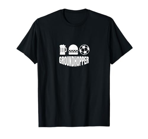 Groundhopper Herren Damen Fußball Fußball Groundhopping T-Shirt von Groundhopper Football Gifts Groundhoppers Tee