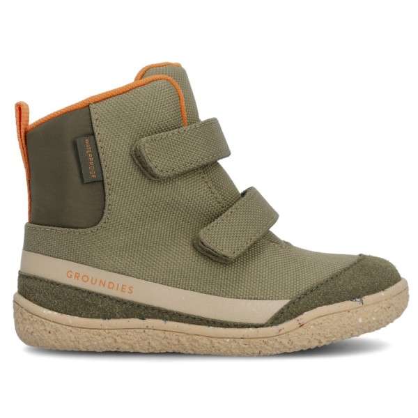 Groundies - Kid's Ottawa - Barfußschuhe Gr 25 khaki /orange von Groundies