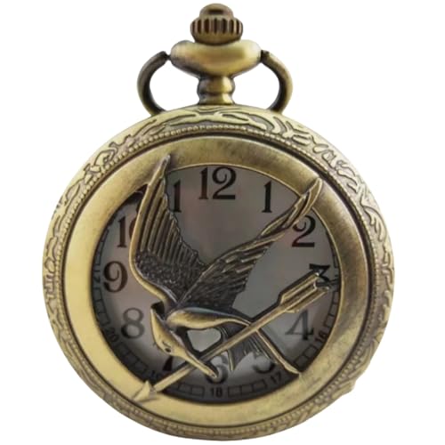 groupstars Vintage Herren Retro Mockingjay Skelett Edelstahl mechanische Taschenuhr groupstars Vintage Herren Retro Mockingjay Skelett Edelstahl mechanische Taschenuhr von Groupstars