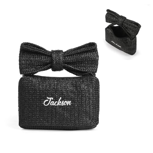 Grovjewfit Personalisierte Handtasche mit Schleife aus Strohgeflecht Handgefertigte Tragetasche für Damen mit Namen Strandtasche aus Geflecht mit Reißverschluss Geschenke Für Frauen (Schwarz) von Grovjewfit