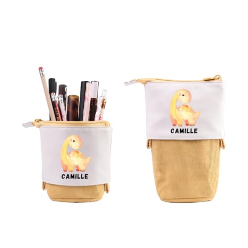 Personalisierte Federmäppchen Legami Teleskopisch Stifte Mäppchen Dinosaurier Mäppchen Geschenke Für Junge Kinder Jungen Standmäppchen Mit Name Federtasche Reißverschluss Boy Stifteköche (Gelb) Personalisierte Federmäppchen Legami Teleskopisch Stifte Mäppchen Dinosaurier Mäppchen Geschenke Für Junge Kinder Jungen Standmäppchen Mit Name Federtasche Reißverschluss Boy Stifteköche (Gelb) von Grovjewfit