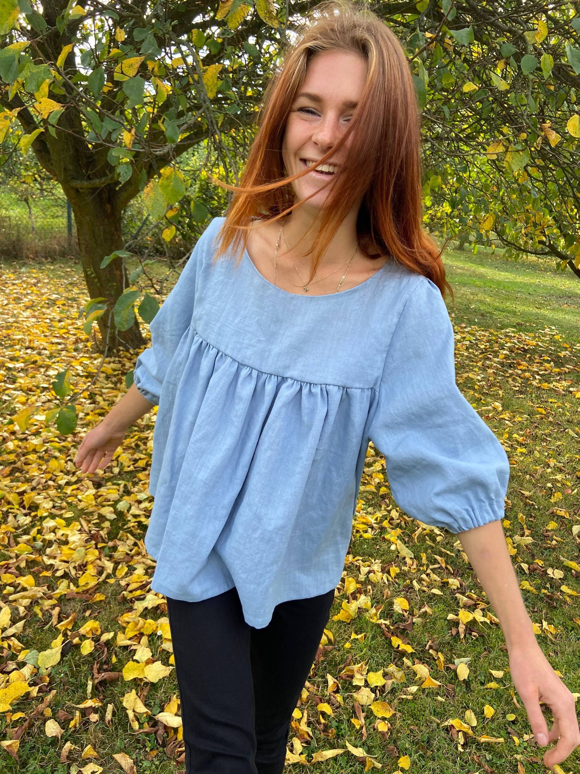 Bluse Aus 100% Leinen Bluse Aus 100% Leinen von GrowInFlow