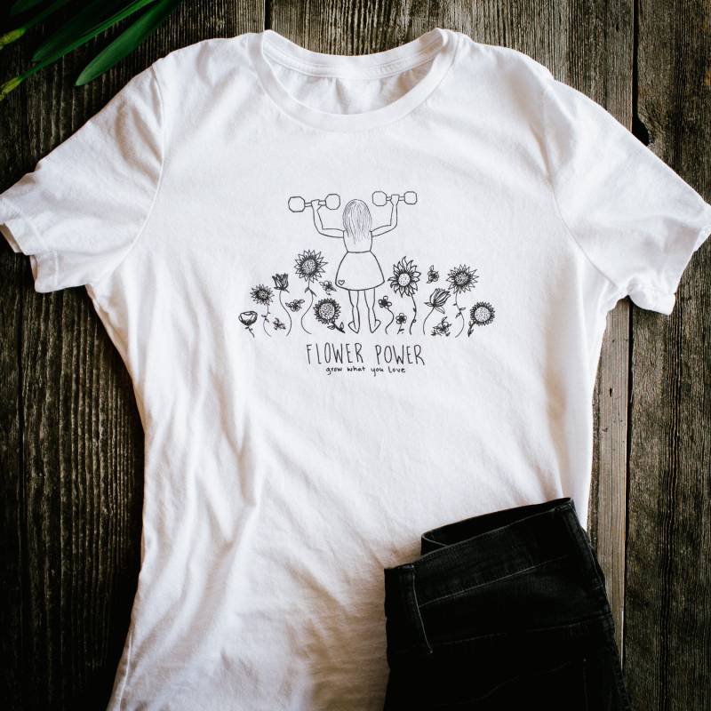 Flower-Power Zu Wachsen, Was Du Liebst-T-Shirt Flower-Power Zu Wachsen, Was Du Liebst-T-Shirt von GrowWhatYouLove