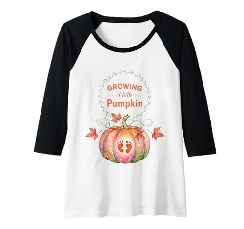 Damen Growing A Little Pumpkin Raglan Damen Growing A Little Pumpkin Raglan von Growing A Little Pumpkin Funny Ideas