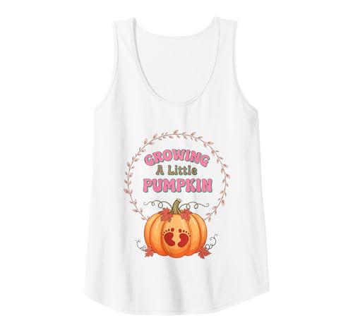 Damen Growing A Little Pumpkin Tank Top von Growing A Little Pumpkin Funny Ideas