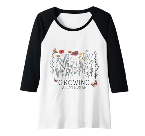 Damen Züchten Sie eine winzige menschliche Boho-Blume mit Blumenmotiv und schwanger? Raglan Damen Züchten Sie eine winzige menschliche Boho-Blume mit Blumenmotiv und schwanger? Raglan von Growing A Tiny Human Floral Flowers