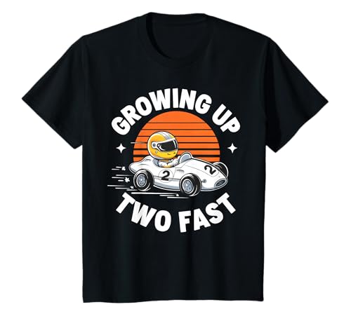 Kinder Rennwagen für Jungen im 2-jährigen Outfit „Growing Up Two Fast“ T-Shirt Kinder Rennwagen für Jungen im 2-jährigen Outfit „Growing Up Two Fast“ T-Shirt von Growing Up 2 Fast Outfit 2nd Year
