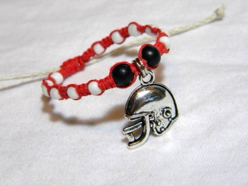 Colored Hanf Armband Mit Colorblocking Hänfchen Von Co von GrowingGroovy