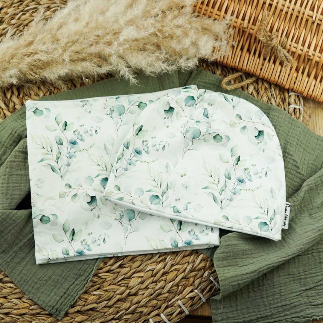 Beanie Set Ku 50-51 Eukalyptus, Für Kinder, Loop Kinder von GrowlikethisShop