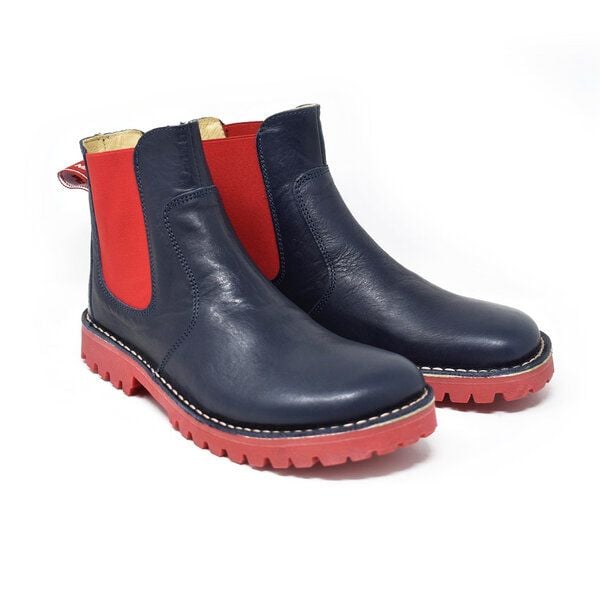 Grünbein Shoes Chelsea Boots Anke Naturform blau von Grünbein Shoes