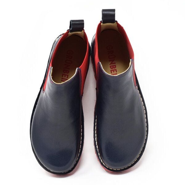 Grünbein Shoes Chelsea Boots Susanne Naturform blau von Grünbein Shoes