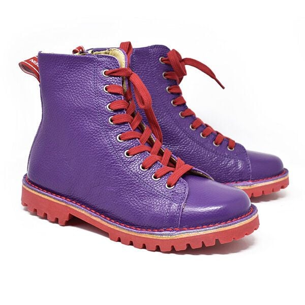 Grünbein Shoes Schnürboots Noa II lose Einlage lila von Grünbein Shoes