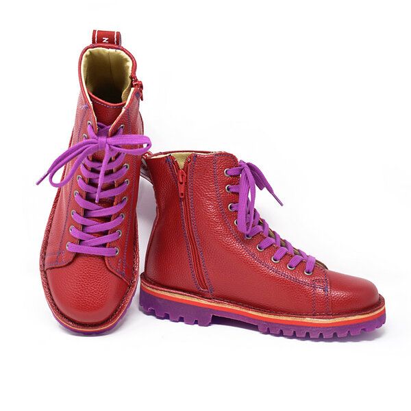 Grünbein Shoes Schnürboots Noa II lose Einlage rot von Grünbein Shoes