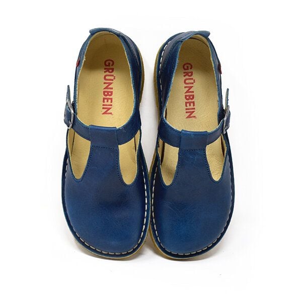 Grünbein Shoes Spangen-Ballerinas Paula II Naturform lose Einlage blau Grünbein Shoes Spangen-Ballerinas Paula II Naturform lose Einlage blau von Grünbein Shoes