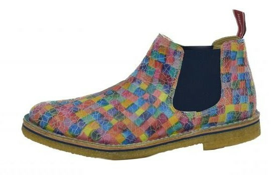 Grünbein Damen Chelsea Boots Reto lose Einlage, Mosaik-rosa 42 von Grünbein