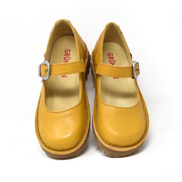 Grünbein Shoes Spangen-Ballerinas Vivienne lose Einlage gelb Grünbein Shoes Spangen-Ballerinas Vivienne lose Einlage gelb von Grünbein Shoes