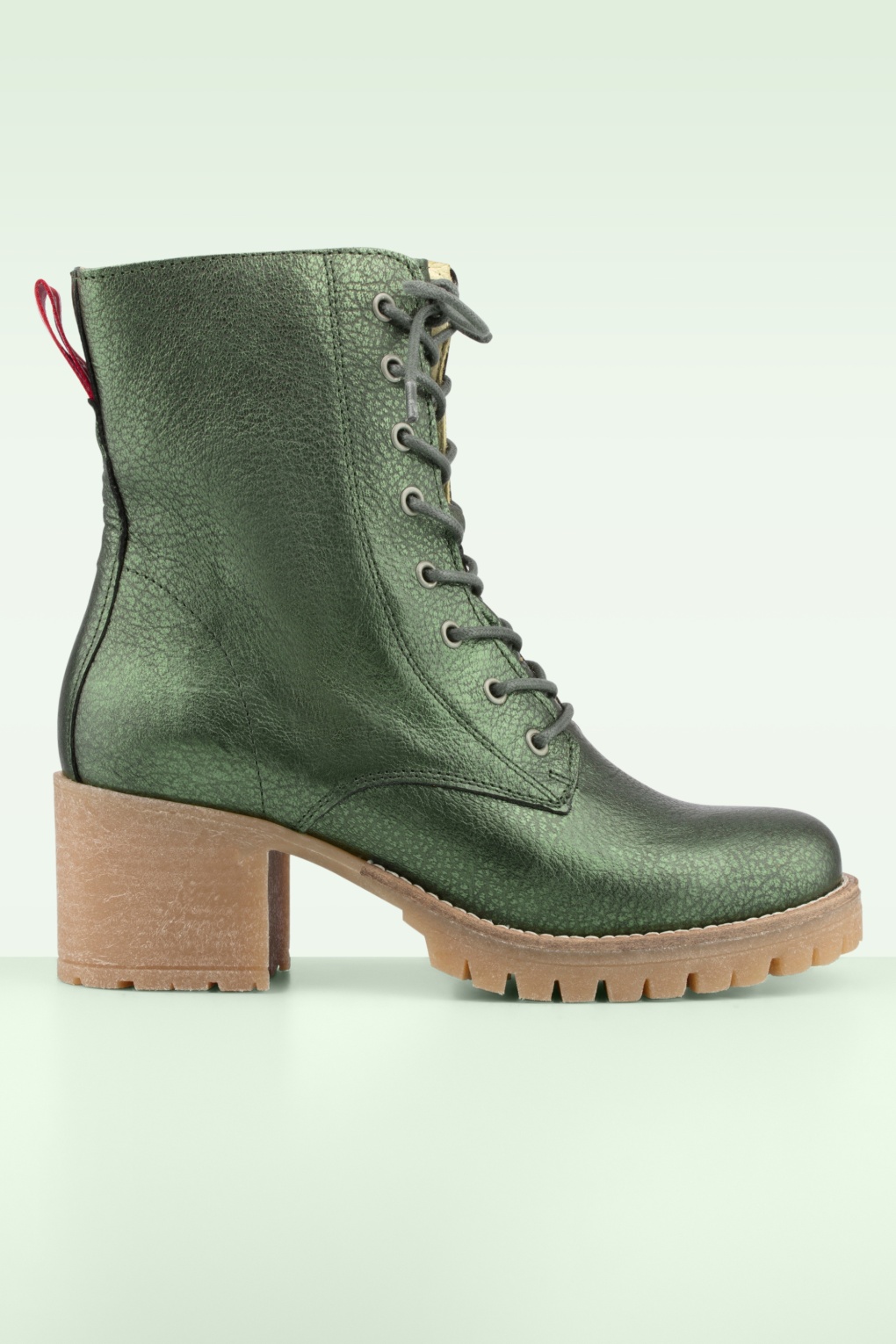 Nilla Stiefel in Metallic-Grün von Grünbein