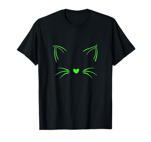 Grüne Grafik Lustiges unsichtbares Katzen Herren oder Damen T-Shirt von Grüne Grafik Grüne Farb-T-Shirt