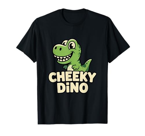 Dinosaurier Cheeky Dino Lustig Niedlich Cartoon Kinder T-Shirt Dinosaurier Cheeky Dino Lustig Niedlich Cartoon Kinder T-Shirt von Grüner Dino Charakter Cartoon Kinder Design