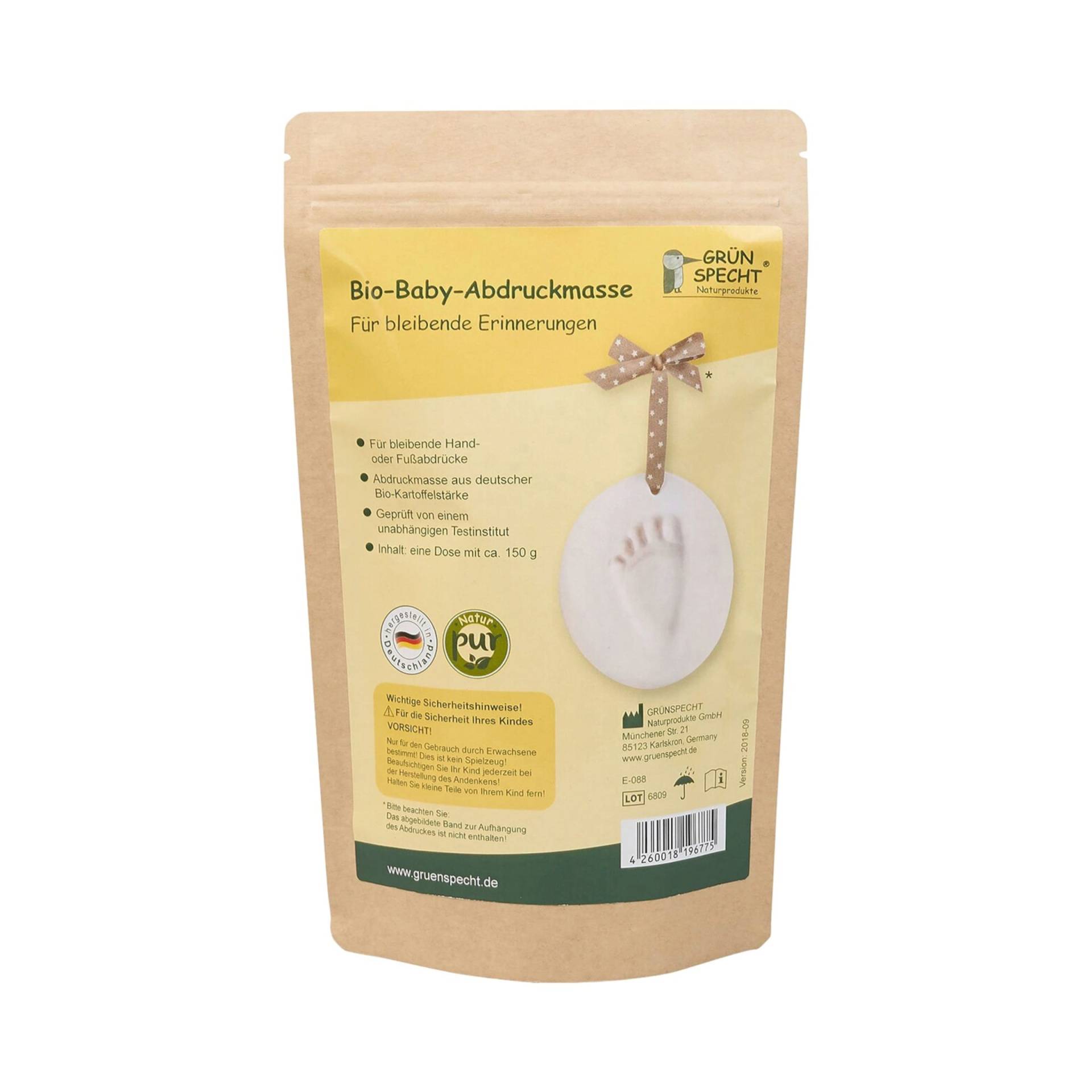 Grünspecht Bio-Abdruckset aus Kartoffelstärke - Nachfüllpack von Grünspecht