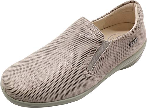 Grünwald Halbschuhe D.Slipper in beige Weite H, Größe 41.0, von Grünwald