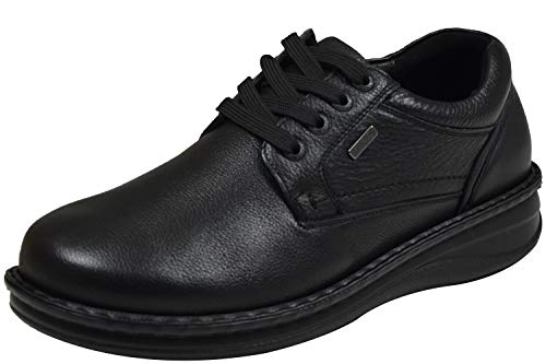 Grünwald Herren Komfort Schnürschuhe Hirschleder (Schwarz) (42 EU) von Grünwald