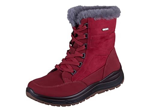 Grünwald R5586-3 rot Nubuk Komfort Stiefeletten für Damen von Grünwald