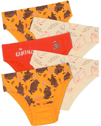 Gruffalo 5er-Pack Slips aus 100% Baumwolle, Mehrfarbig, 2-3 Jahre von Gruffalo