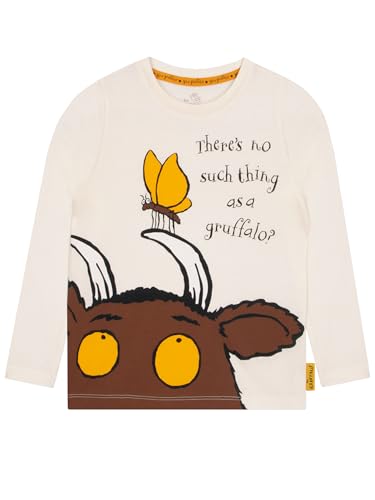 Gruffalo The Mädchen T-Shirt | Langarm T Shirt Kinder | Baumwolle T Shirt Mädchen | Elfenbein 122 von Gruffalo