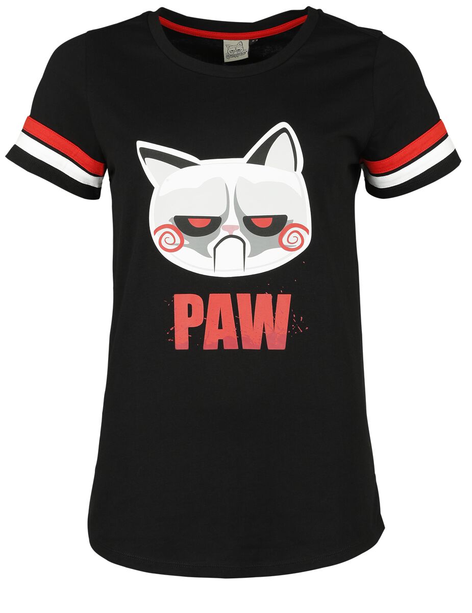 Grumpy Cat T-Shirt - PAW - S bis XXL - für Damen - Größe M - multicolor  - EMP exklusives Merchandise! von Grumpy Cat