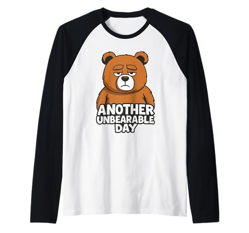 Lustiger Braunbär Another Unbearable Day Geschenk Männer Frauen Kinder Raglan Lustiger Braunbär Another Unbearable Day Geschenk Männer Frauen Kinder Raglan von Grumpy Cute Teddy Bear Animal Lover Graphic Design