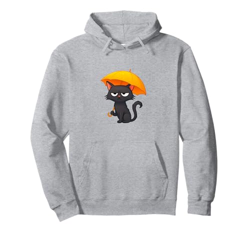 Grumpy Days Katze mit Regenschirm - Lustige $GRU Meme Münze Pullover Hoodie von Grumpy Days ($GRU)