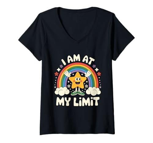 Damen Ich Bin an Meinem Limit T-Shirt mit V-Ausschnitt Damen Ich Bin an Meinem Limit T-Shirt mit V-Ausschnitt von Grumpy Rules