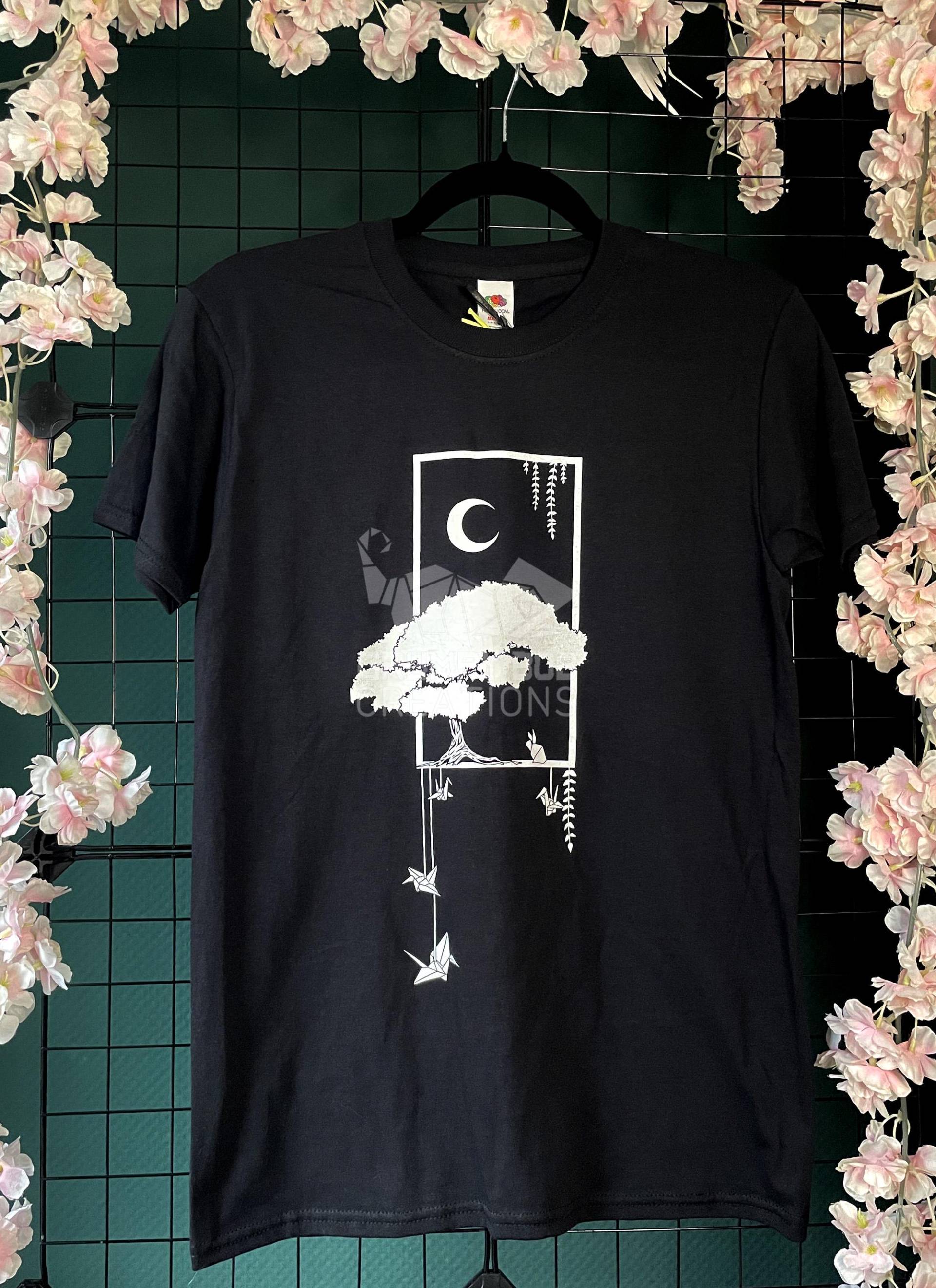 T-Shirt - Bonsai Origami Siebdruck T-Shirt - Bonsai Origami Siebdruck von GrumpyBobCreations