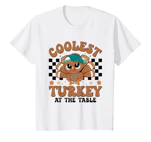 Kinder Lustiges Thanksgiving-Cartoon-Design mit coolem Truthahn T-Shirt Kinder Lustiges Thanksgiving-Cartoon-Design mit coolem Truthahn T-Shirt von GrumpyChineseGuy