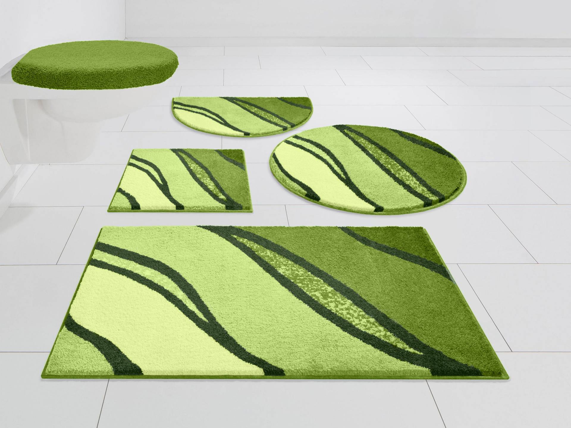 Grund Badematte "Belize, Badvorleger, Badezimmer Teppich, sehr weich" Höhe 20 mm rutschhemmend beschichtet fußbodenheizungsgeeignet  schnell trocknend weiche Haptik, auch als 3 teiliges Set erhältlich, Made in Europe von Grund