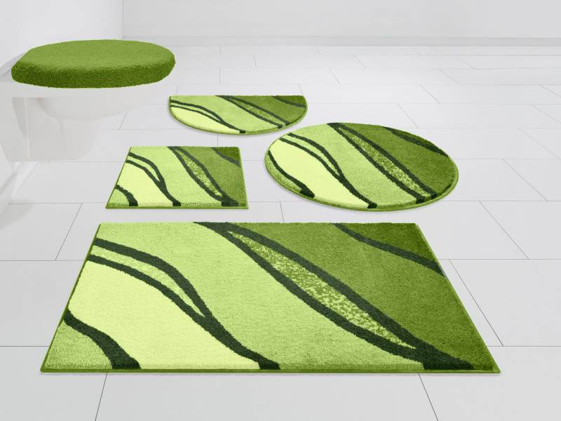 Grund Badematte "Belize, Badvorleger, Badezimmer Teppich, sehr weich" Höhe 20 mm rutschhemmend beschichtet fußbodenheizungsgeeignet  schnell trocknend weiche Haptik, auch als 3 teiliges Set erhältlich, Made in Europe von Grund