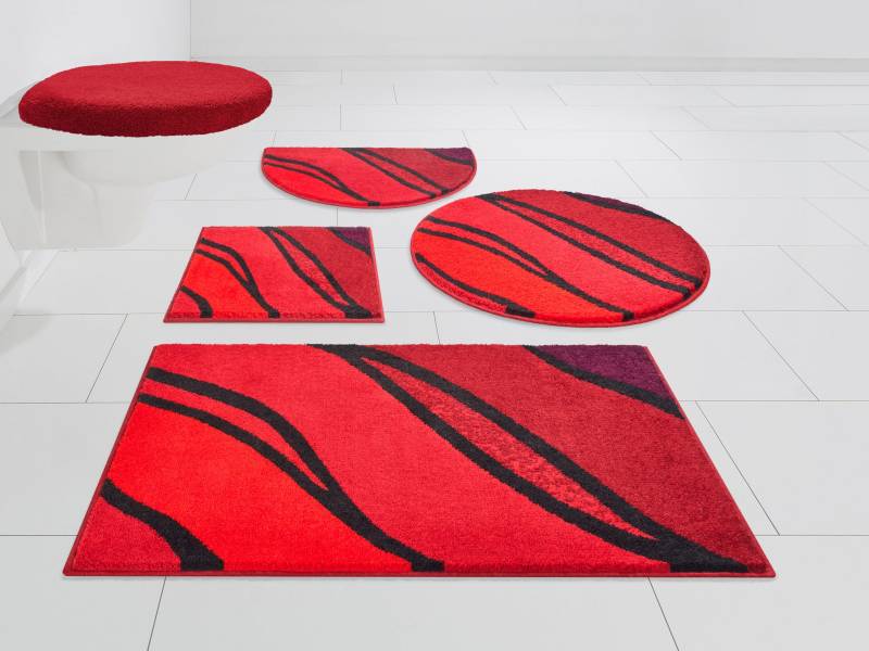 Grund Badematte "Belize, Badvorleger, Badezimmer Teppich, sehr weich" Höhe 20 mm rutschhemmend beschichtet fußbodenheizungsgeeignet  schnell trocknend weiche Haptik, auch als 3 teiliges Set erhältlich, Made in Europe von Grund