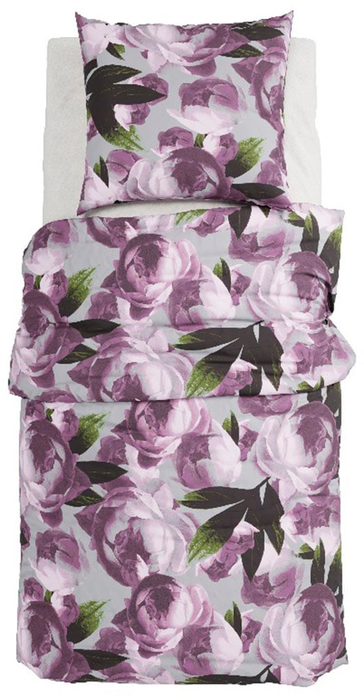 Grund Bettwäsche "Peonia Bettwäsche" 2 tlg. tlg. Aus 100% Baumwollsatin gefertigt von Grund