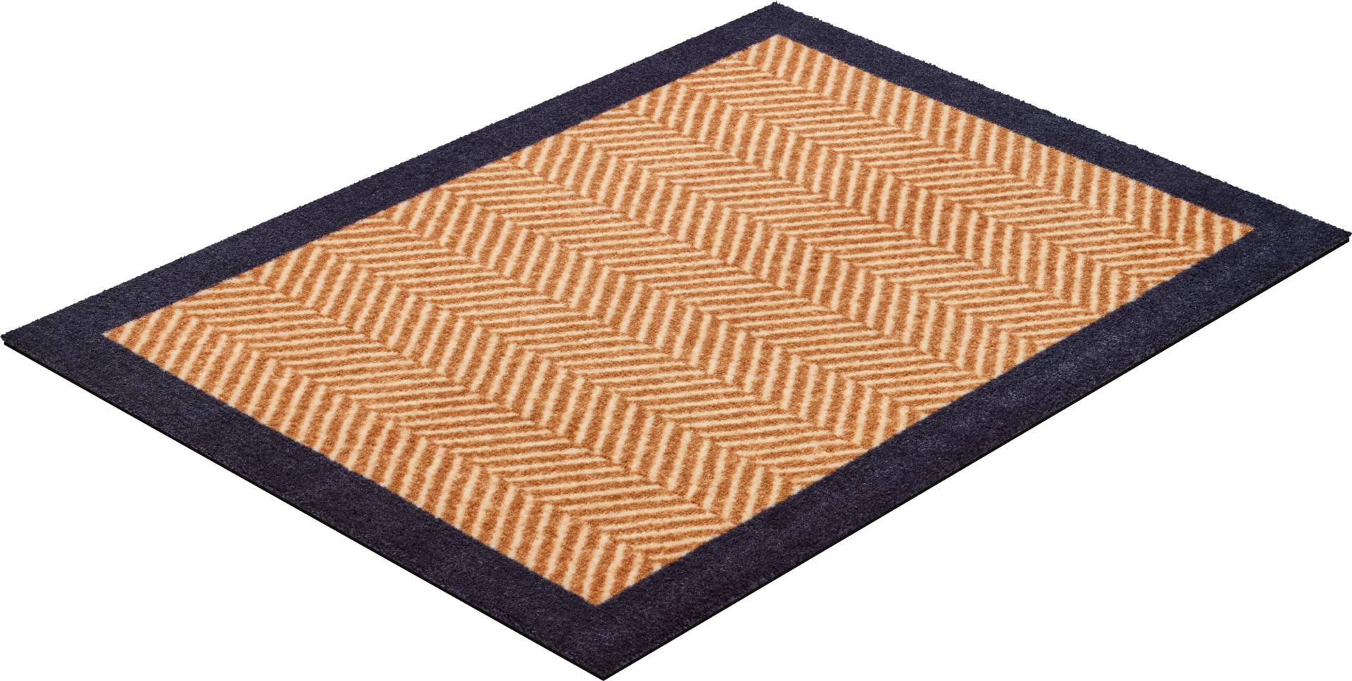 Grund Fußmatte "Herringbone", rechteckig, 8 mm Höhe, Schmutzfangmatte mit Bordüre, In- und Outdoor geeignet, waschbar Grund Fußmatte "Herringbone", rechteckig, 8 mm Höhe, Schmutzfangmatte mit Bordüre, In- und Outdoor geeignet, waschbar von Grund