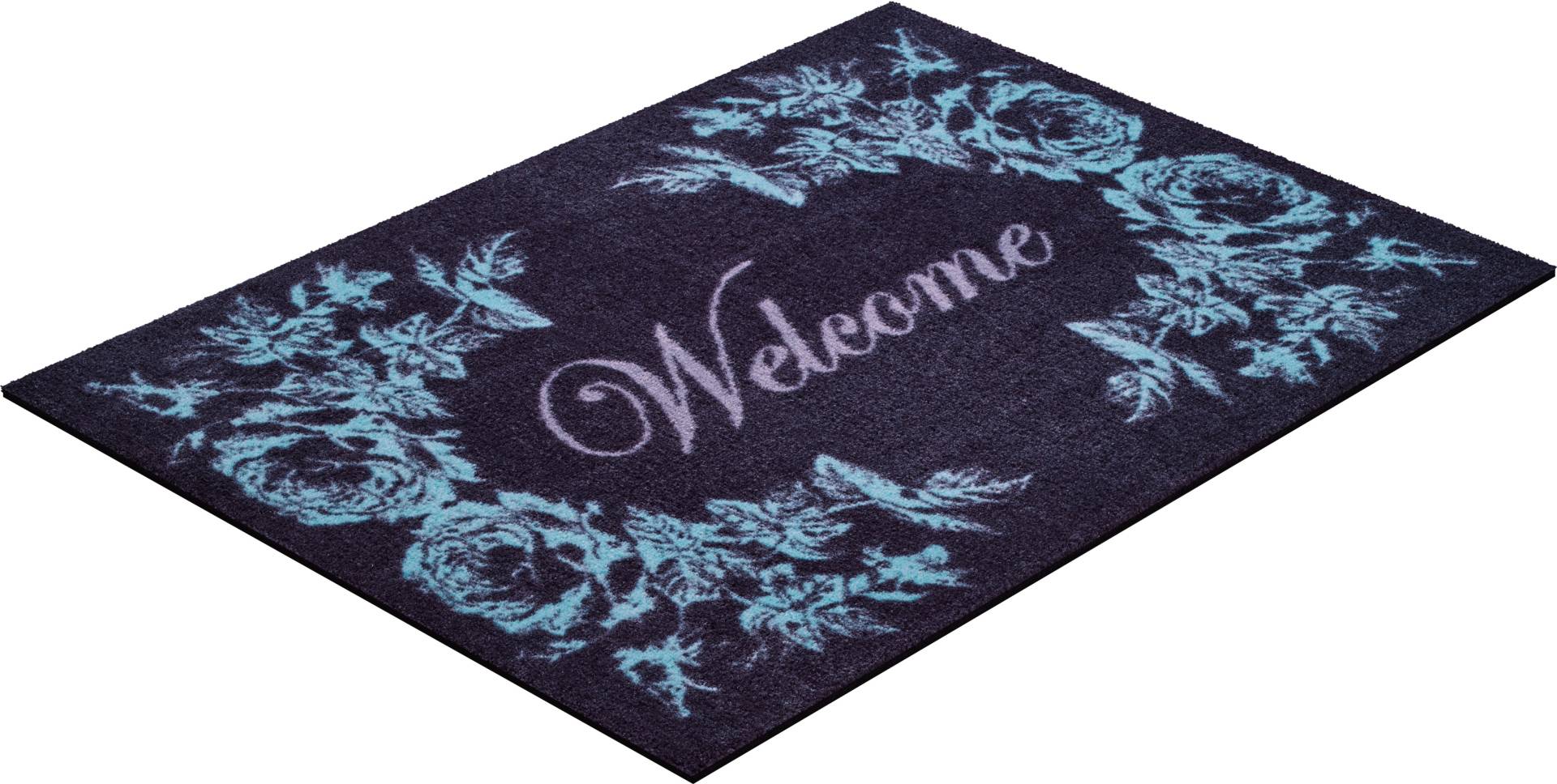 Grund Fußmatte "Welcome", rechteckig, 8 mm Höhe, Schmutzfangmatte, mit Spruch, In- und Outdoor geeignet, waschbar von Grund