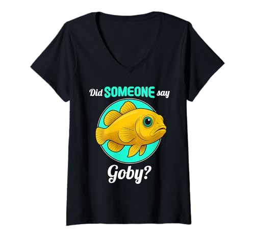 Damen Grundeln Grundel Gobies Goby T-Shirt mit V-Ausschnitt Damen Grundeln Grundel Gobies Goby T-Shirt mit V-Ausschnitt von Grundeln Grundel Gobies Goby Tier Shop