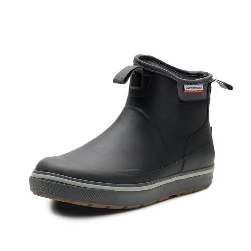 Grundens DECK-BOSS Stiefelette für Herren | strapazierfähig, wasserdicht, Schwarz, 44.5 EU von Grundéns