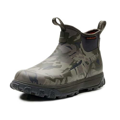 Grundens Deviation Herren-Stiefelette, 15,2 cm, strapazierfähig, wasserdicht, Brechungsstein Camo, 47 EU von Grundéns