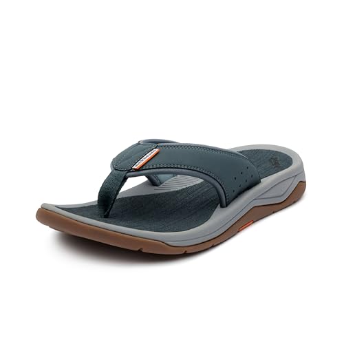 Grundéns Herren DECK-BOSS Sandale | Langlebig, stützend, Dark Slate, 41 EU von Grundéns