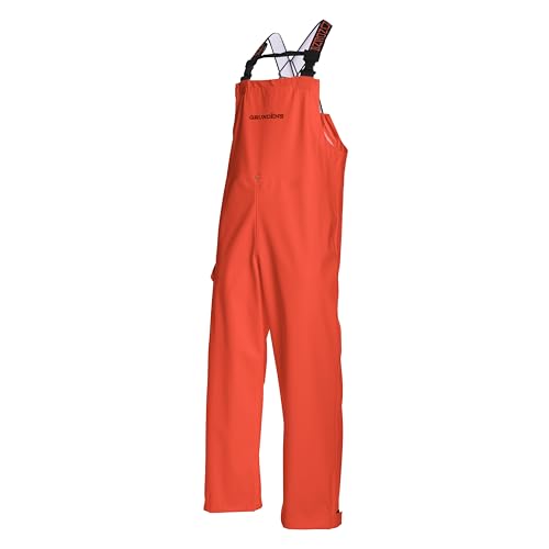 Grundéns Neptune Latzhose | Wasserdicht & Verstellbar, Orange, 2XL Grundéns Neptune Latzhose | Wasserdicht & Verstellbar, Orange, 2XL von Grundéns